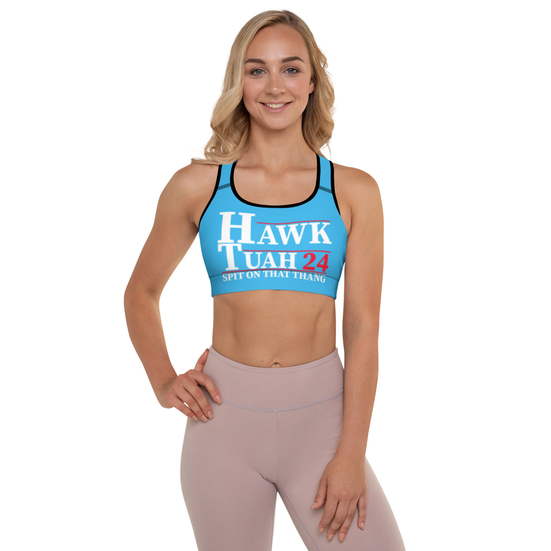 Hawk Tuah Padded Sports Bra