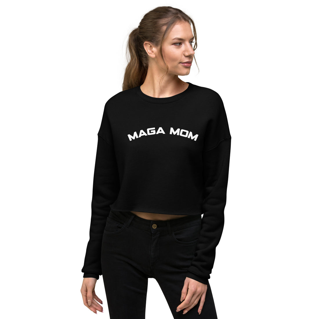 MAGA MOM Crop Sweatshirt