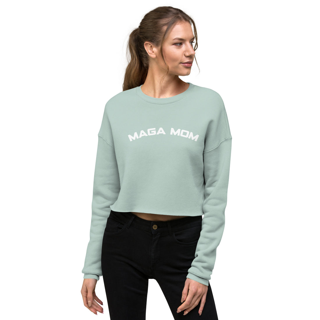 MAGA MOM Crop Sweatshirt